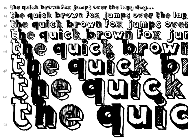 Royal Delight font waterfall